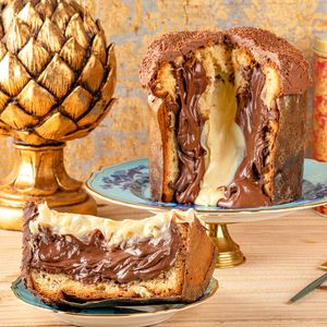 PANETTONE DE BRIGADEIRO DE LEITE NINHO COM NUTELLA