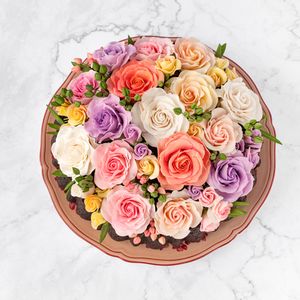 STEFAN’S FLOWER CAKE – BOLO DE ROSAS COLORIDAS