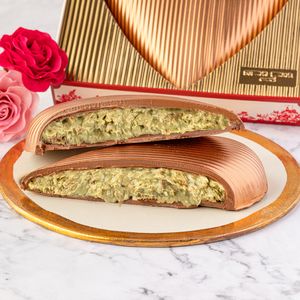CORAÇÃO CANELADO DE DUBAI - CRISPIE DE PISTACHE