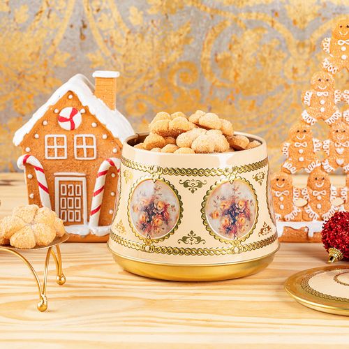 LATA DE BISCOITOS - FLOR DE LARANJA