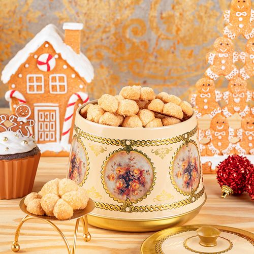 LATA DE BISCOITOS - FLOR DE LARANJA