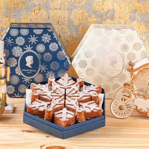 BOLO DE MEL FLOCO DE NEVE - NATAL